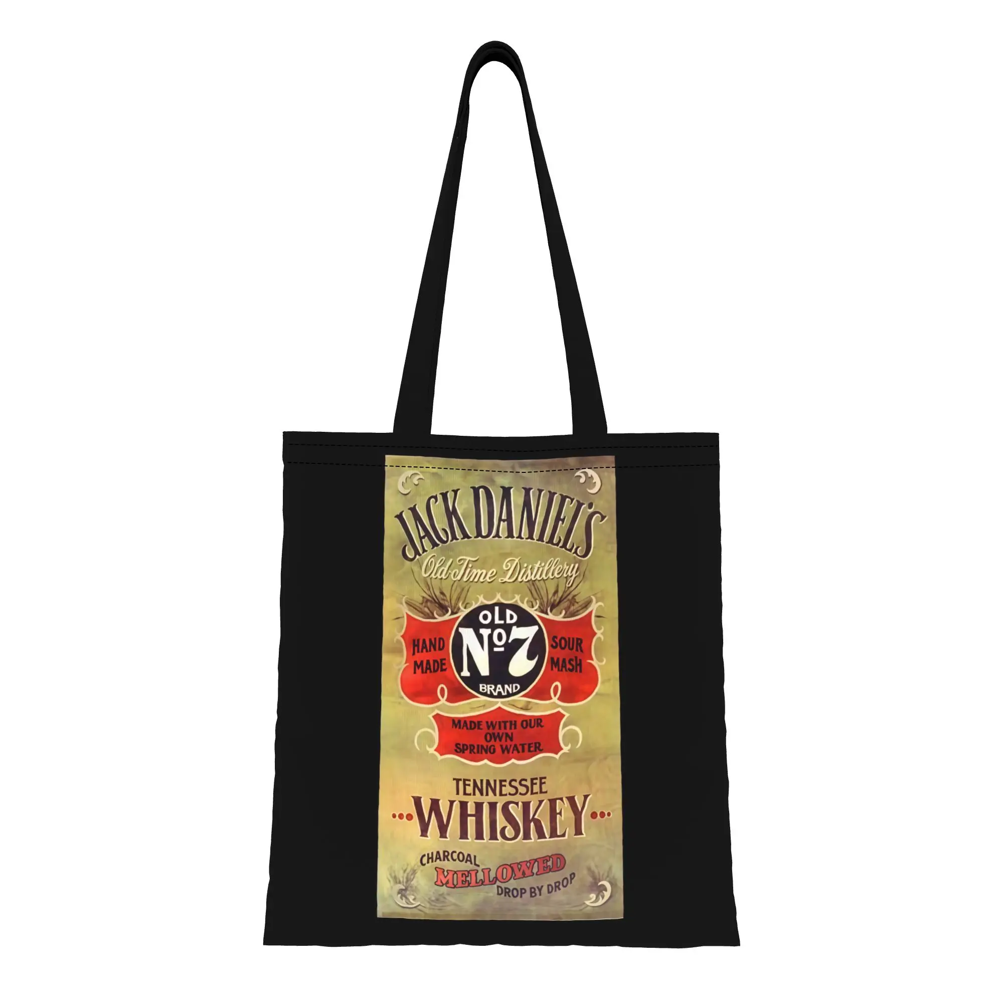 

Сумка-тоут из канваса JJack Daniel'sS Old JJack Daniel'sS: идеальна для покупок, путешествий, активного отдыха, прочная наплечная сумка