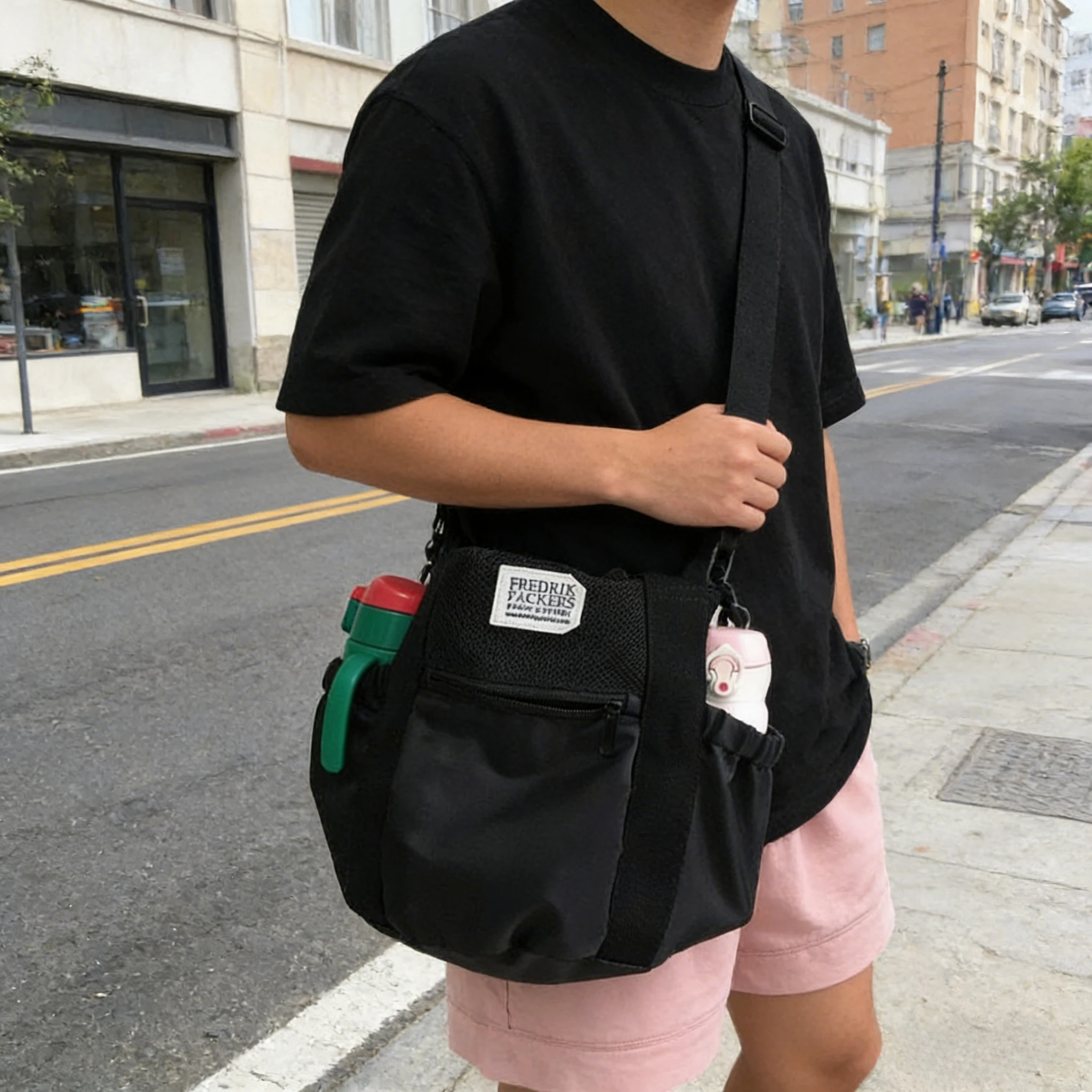 

Японская нишевая сумка-кроссбоди FP, сумка для подгузников с завязками, легкая повседневная сумка-тоут для ежедневных поездок и прогулок с ребенком