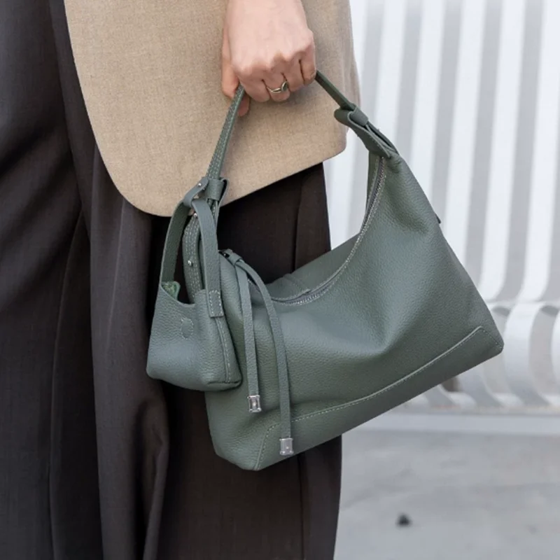 

Дизайнерская подушка-тоут, кожаная сумка на плечо, женский топ из зернистой кожи, модные роскошные дизайнерские сумки, женские дорожные сумки