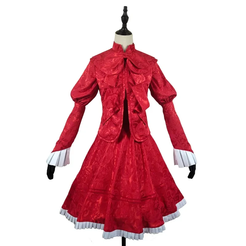 Costumes de Cosplay Anime Shadow, Uniformes de Femme de Chambre Kate, Robe d'Halloween, Perruque, Haut, Bretelles, Gants, Équipement de Sauna, Rinçage, Certificats, Tenues pour Femme