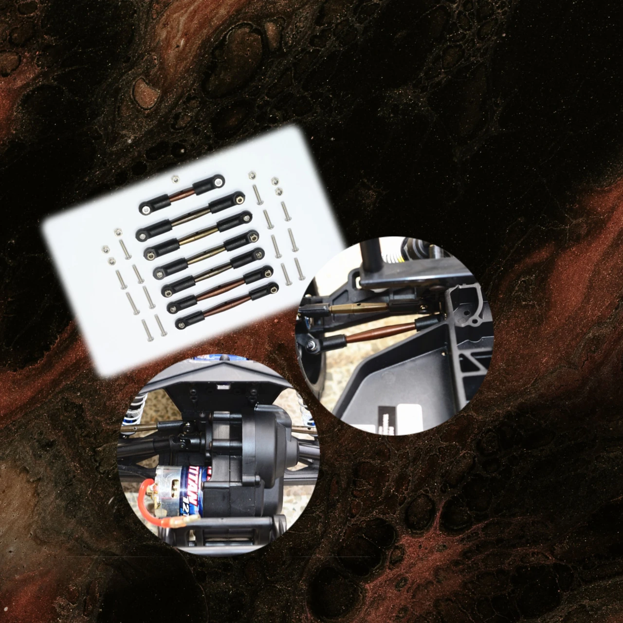 

Регулируемые рулевые тяги из пружинной стали GPM для TRAXXAS 1/10 F-150 SVT Raptor, Slash Pro, Slash Vxl