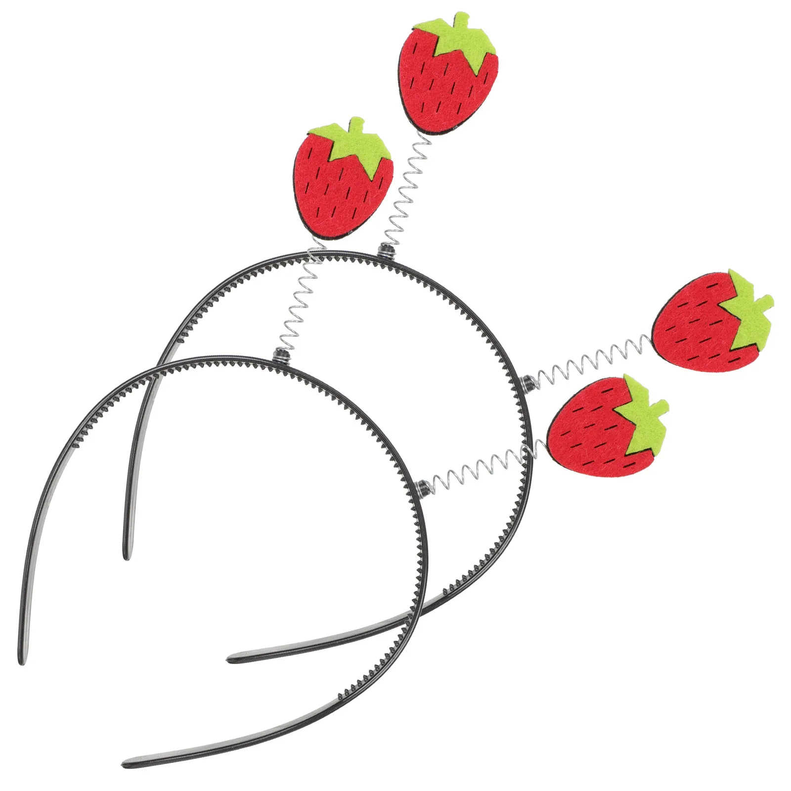 

2Pcs Strawberry Hair Accessories Fruits Headband for Attractive Decorative Hairband for Dance Bar New Year Theme