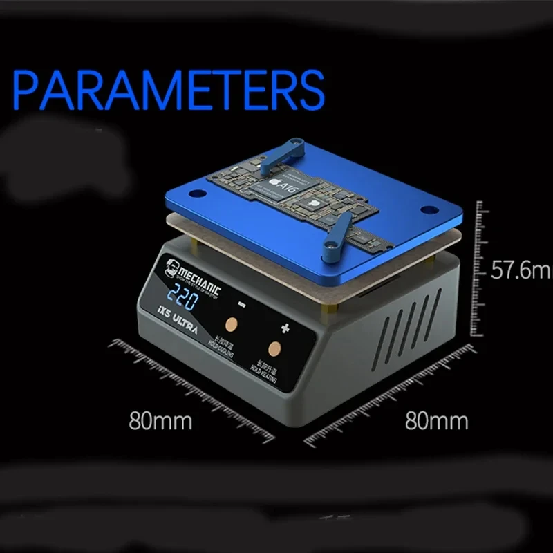 MECHANIC IX5 Ultra Universal Preheating Platform mobile phone motherboard Layering Tin Planting Glue Removal Heating Table Tool