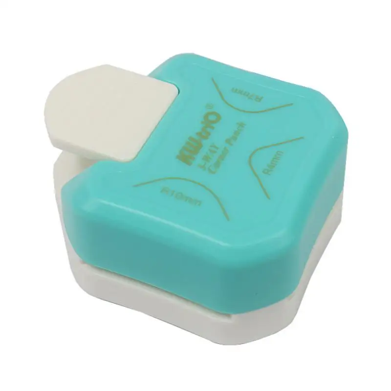 Cortador de canto redondo, Scrapbook Card Craft, papel de embrulho adesivo, soco redondo, 3 em 1, R4, R7, R10 mm