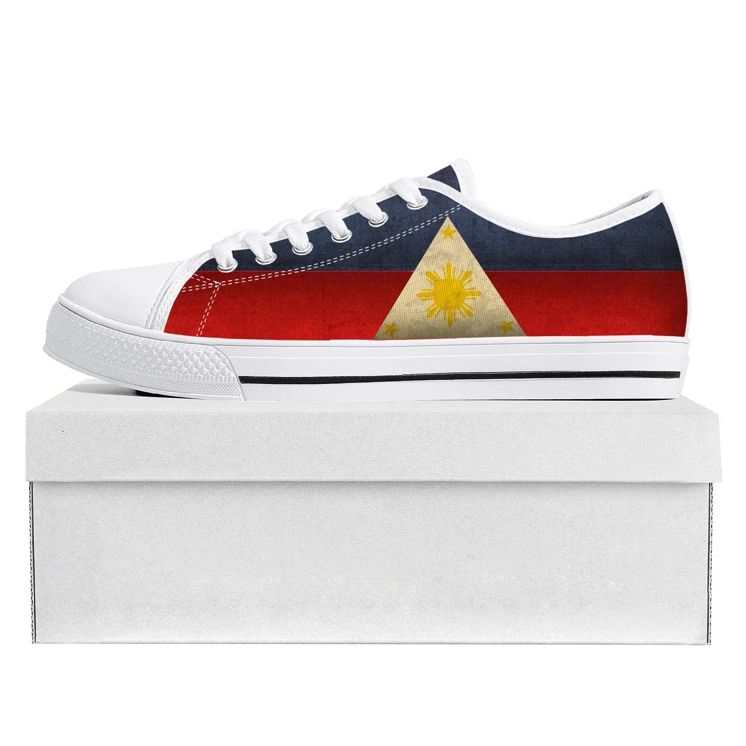 

Philippines Flag Low Top High Quality Sneakers Mens Womens Teenager Canvas Sneaker Prode Fashion Casual Couple Shoes Custom Shoe