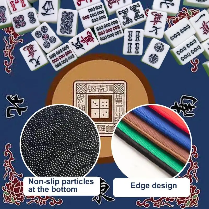 Chinese Mahjong Mat For Reduce The Noise Non-slip Board Game Table Pad Silence Waterproof Home Party Mah-Jong Table Protector