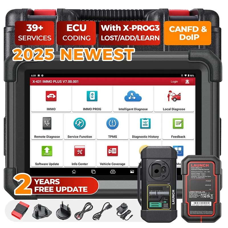 

X431 IMMO PLUS Key Programming Tool With X-PROG3 Key Programmer All System Car Diagnostic 2 Scanner 2 Year Free