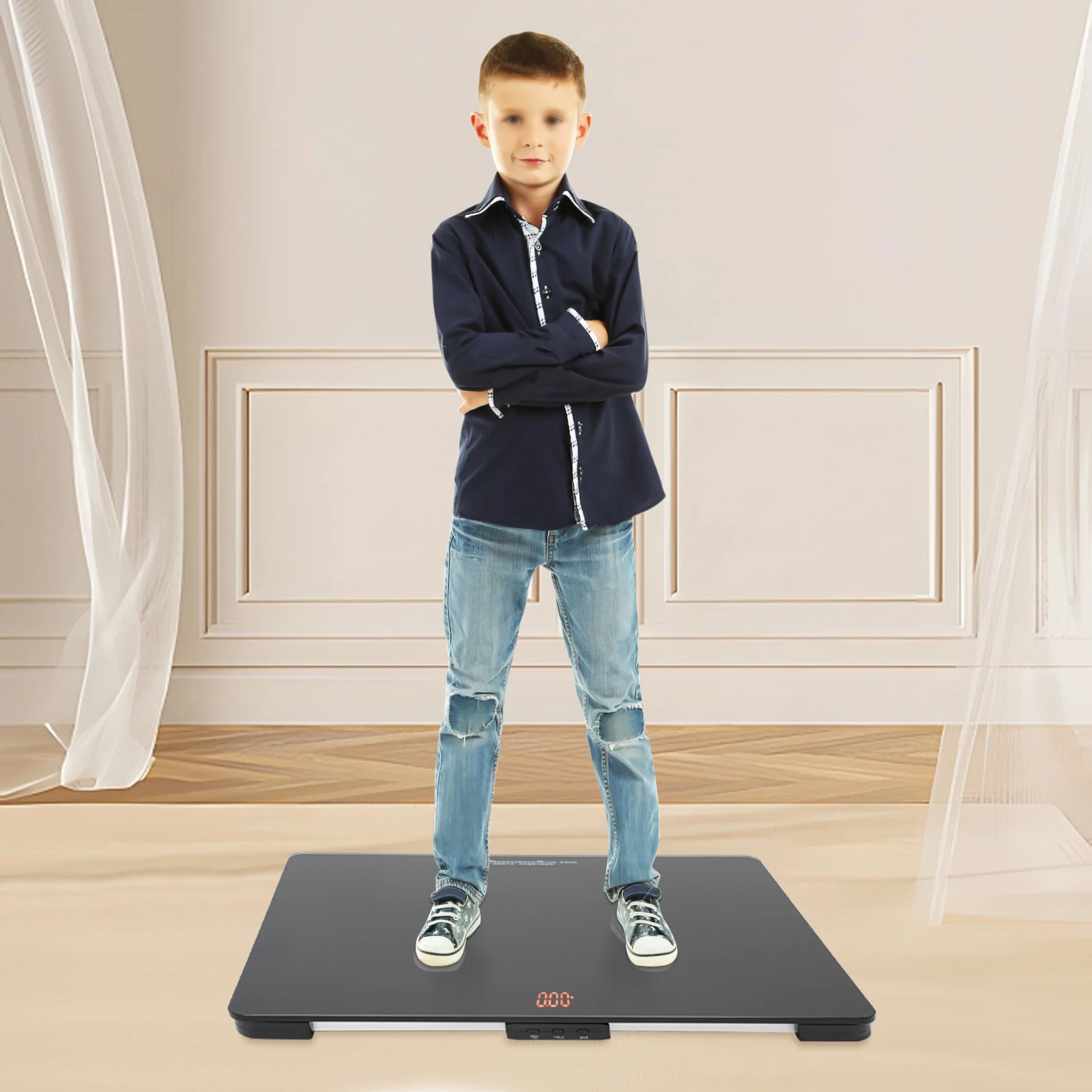 Professional Pet Scale Animal Scale for Large Dogs 100kg/220lb Capacity 0.022lb Precision LCD Display for Pets/Dogs/Cats