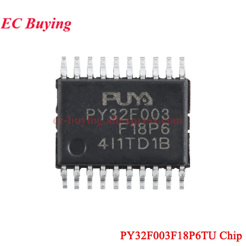 1-10Pcs PY32F003 PY32F003F18P6 Microcontroller Development Board PY32F003F18P6 Chip M0 ARM 32Bit MCU Core System Learning Module