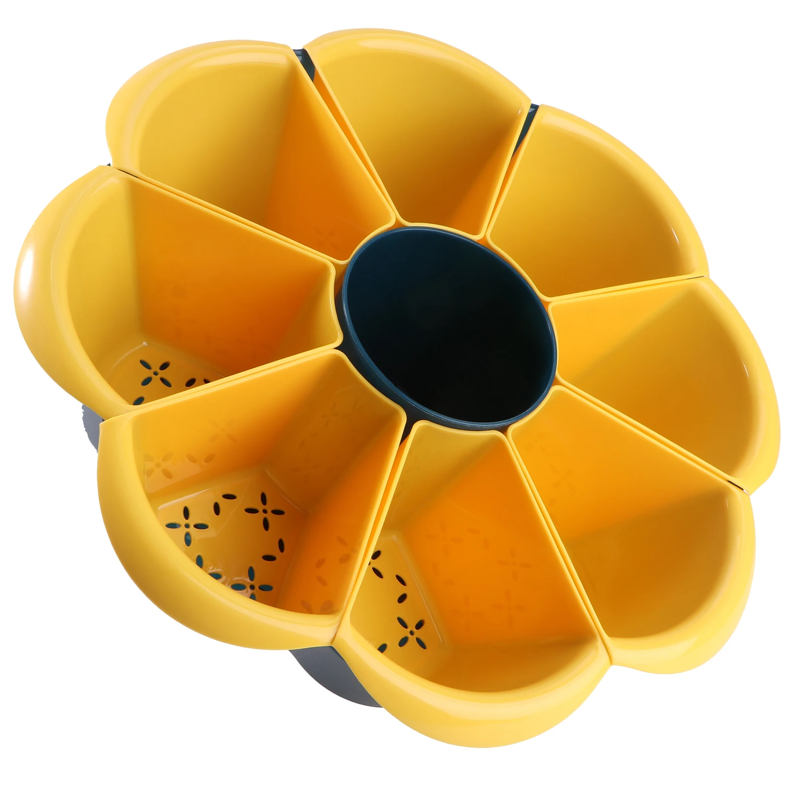 

1pc Vegetable Platter Fruit Veggie Tray Kitchen Organizer Waterproof Plastic Multi-layer Detachable Basket Drain Basket