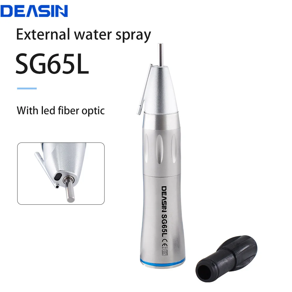 

Dental Fiber optic led electric micromotor low speed handpiece SG65L 1:1 outer spray for implant surgical straight Dentist Tools