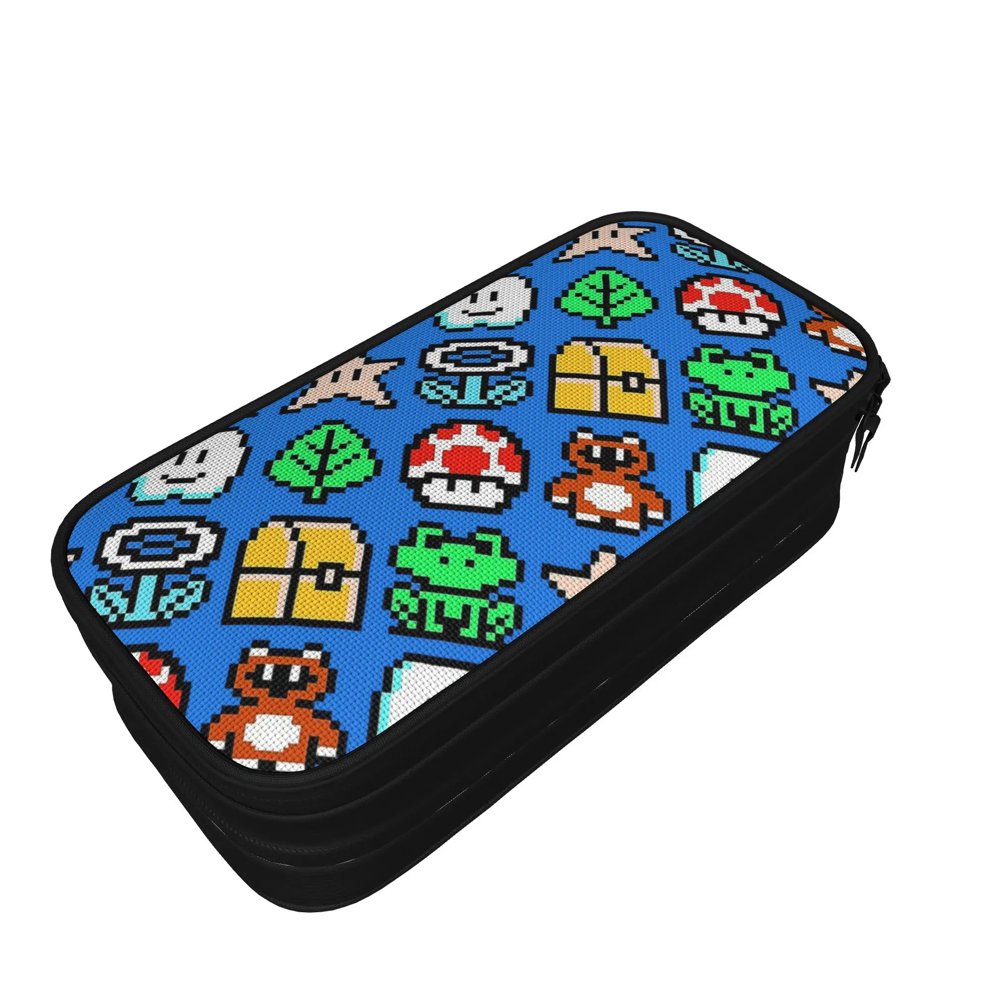 Vintage Video Game Pencil Cases Creative  Marios Pen Holder Bag Student Large Storage Students School Cosmetic Pencil Box
