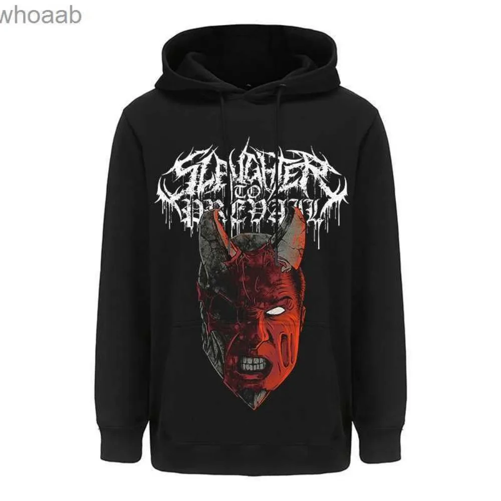 Men\'s Hoodie Sweatshirt SLAUGHTER TO PREVAIL Russian Rock Heavy Spirit Top Harajuku Street Oversized Hoodie