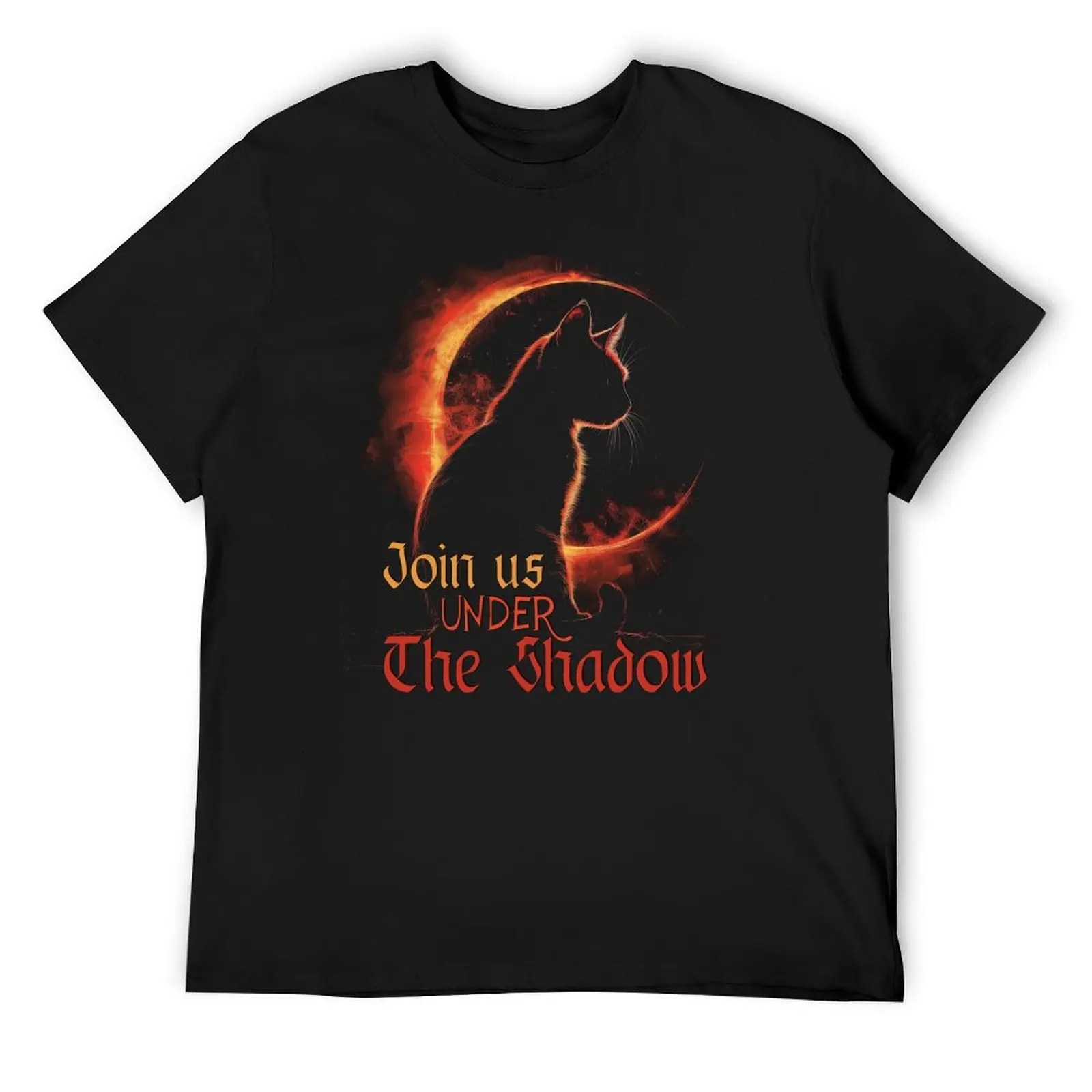 

Join Us Under The Shadow Solar Eclipse Halloween T-Shirt anime clothes cute tops sublime black t-shirts for men