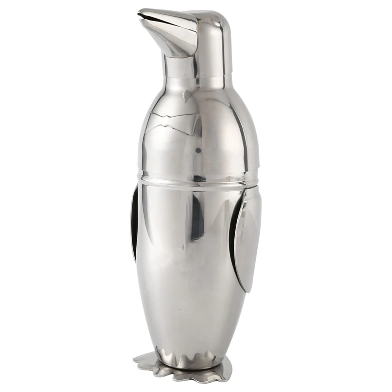 

500Ml Cocktail Shaker,Creative Penguin Stainless Steel Bar Bartender Drink Mixer Shaker Pot,Wine Bottle,Wine Accessories