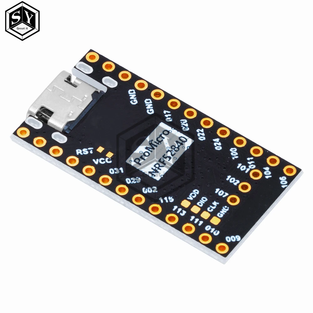 NRF52840 لوحة تطوير ، متوافقة مع Nice! نانو V2.0 إدارة شحن بلوتوث ، برو مايكرو NRF52840