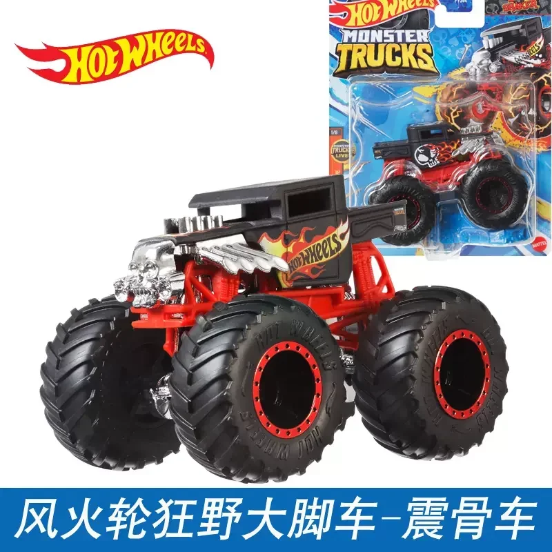 Original Hot Wheels Car Monster Truck 1/64 Diecast Toys for Boys Fast & Furious Nissan GTR Bone Shaker Piran Duckn\' Roll Gift