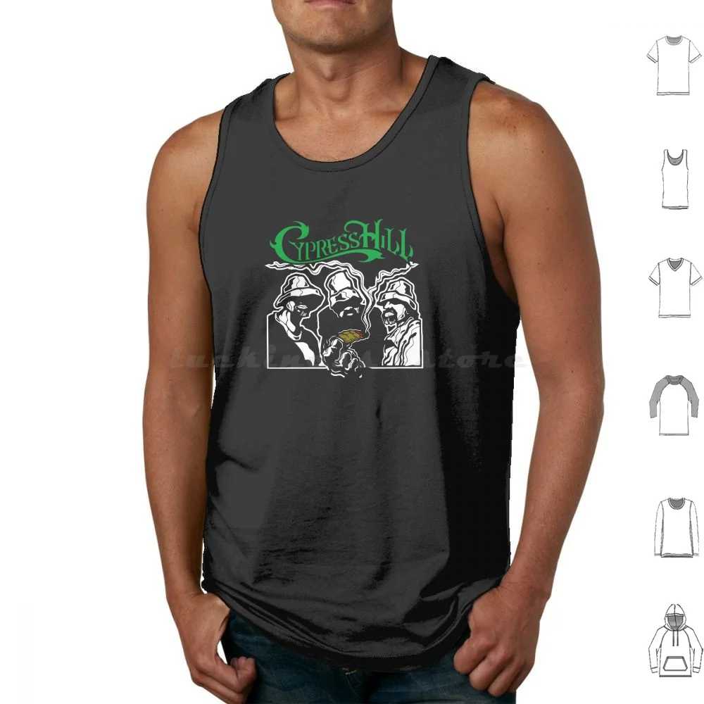 Trio On Joint Tank Tops Vest Sleeveless Cypress Hop Hill Group Cypress Music Hill Cypress Group Hill Cypress Band Hill