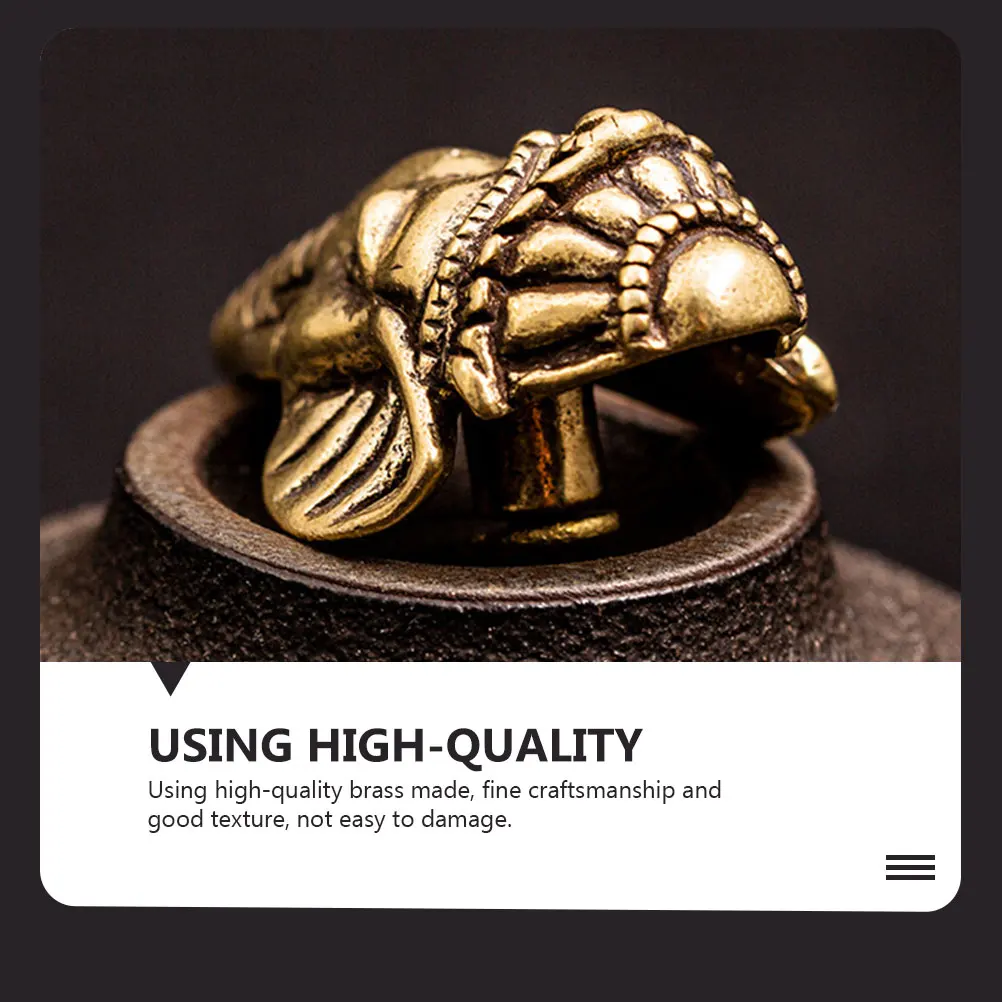 

2pcs Brass Elephant Buckle Diy Button For Bag Luggage Decor Craft Accessory Yellow Brass Fastener Handicraft Sewing Supply