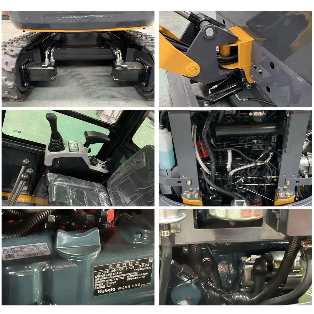 حفارة هيدروليكية صغيرة ملحقات كاملة حفار صغير مع حفارة صغيرة Kubota CE EPA Euro 5 للحديقة مخصصة