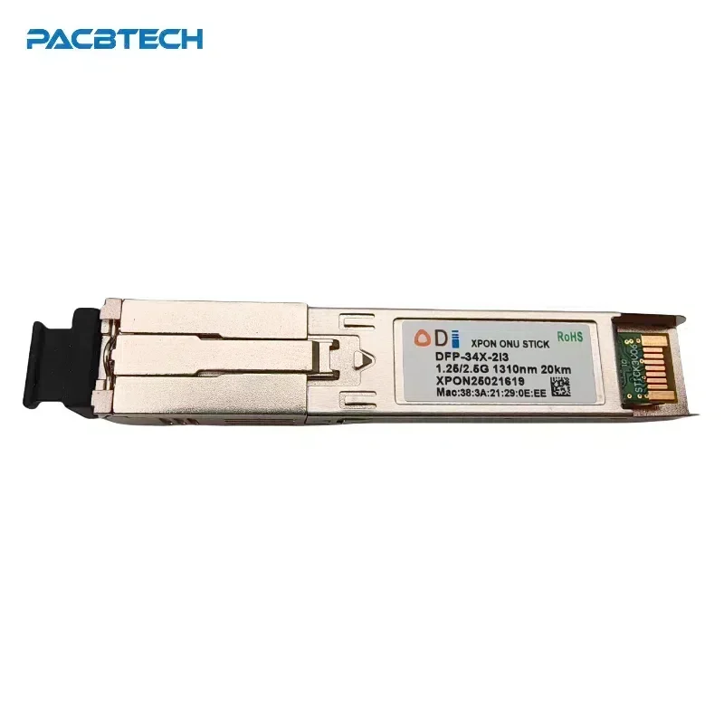 V06 EPON Stick SFP GPON ONU Stick SFP GPON ONU STICK With MAC SC 1310nm/1490nm  Pon Module Ont 20KM Modem OLT ONU MAC XPON