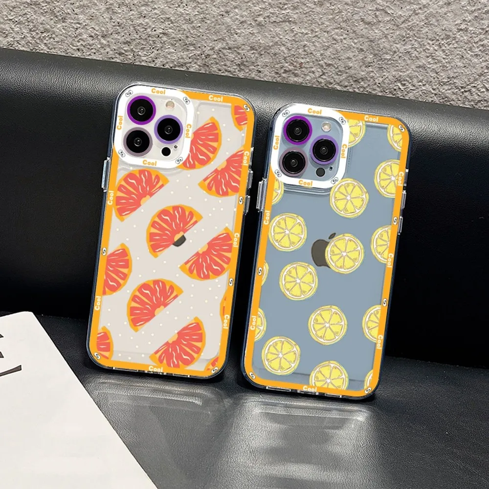 Fruit lemon Phone Case For Samsung S 20 S 21 S 22 S 23 lite plus ultra Mobile Cover