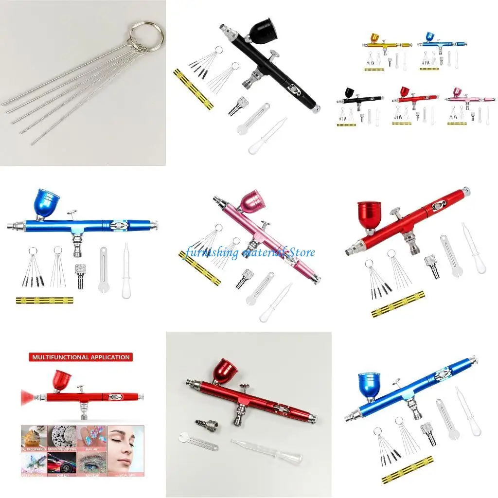 Y5GD Double-Action 0,3 mm Schwerkraft-Airbrush für Nagelmaniküre Kleine Luftbürste
