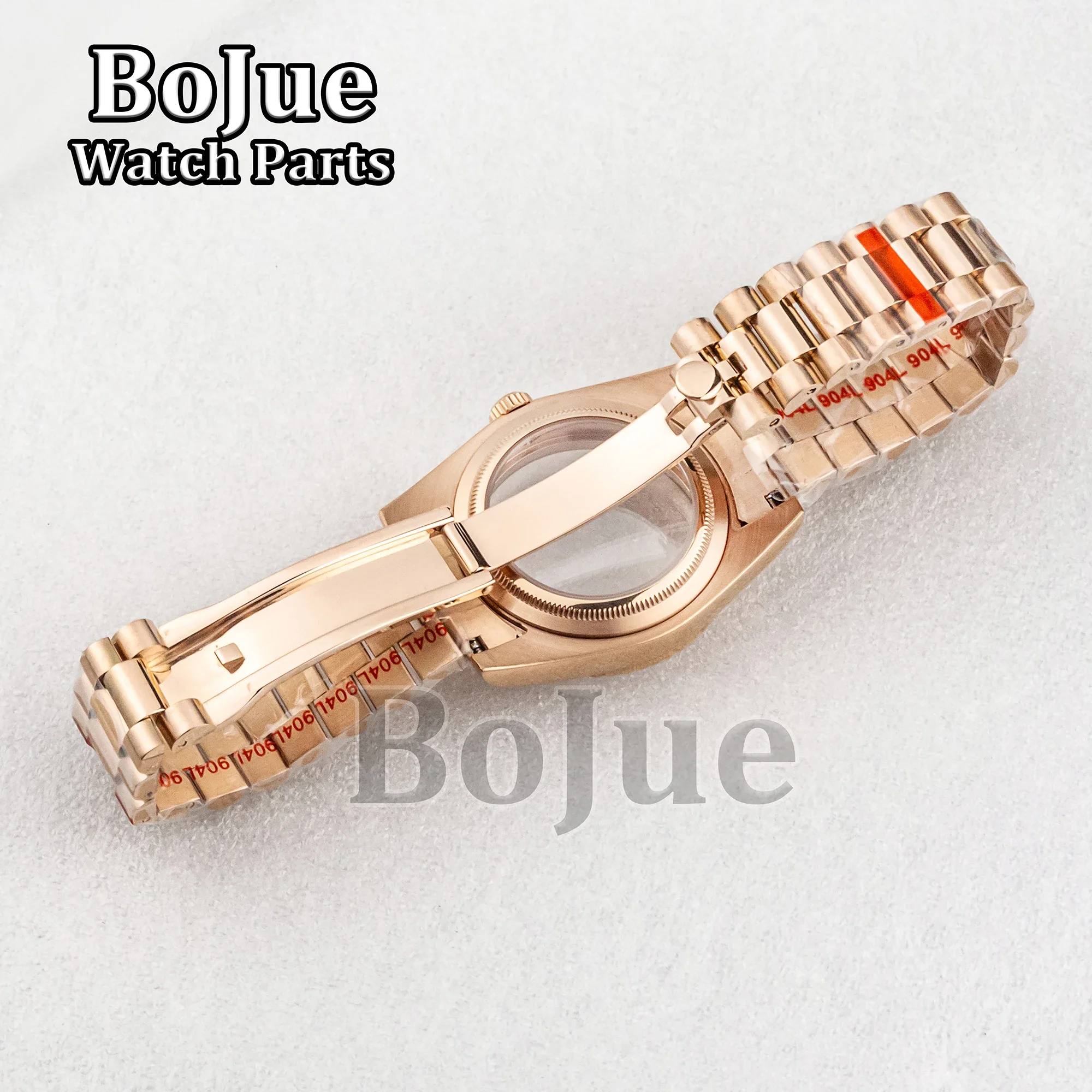 36mm/39mm Rose Gold NH35 Case President Bracelet Strap Watch Sapphire Glass accessories For nh35 nh36 Movement Dial Datejust