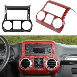 Carbon Fiber Window Control Panel Trim Cover Console Dashboard Decoration Accessories for Jeep Wrangler JK JKU 2011-2017