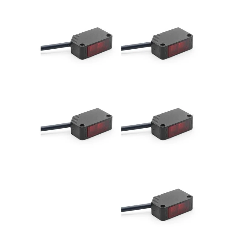 RISE-5X E3Z-R61 NPN Photoelectric Beam Sensor With Bracket Mirror Reflection Photoelectric Switch Sensor 2M Range
