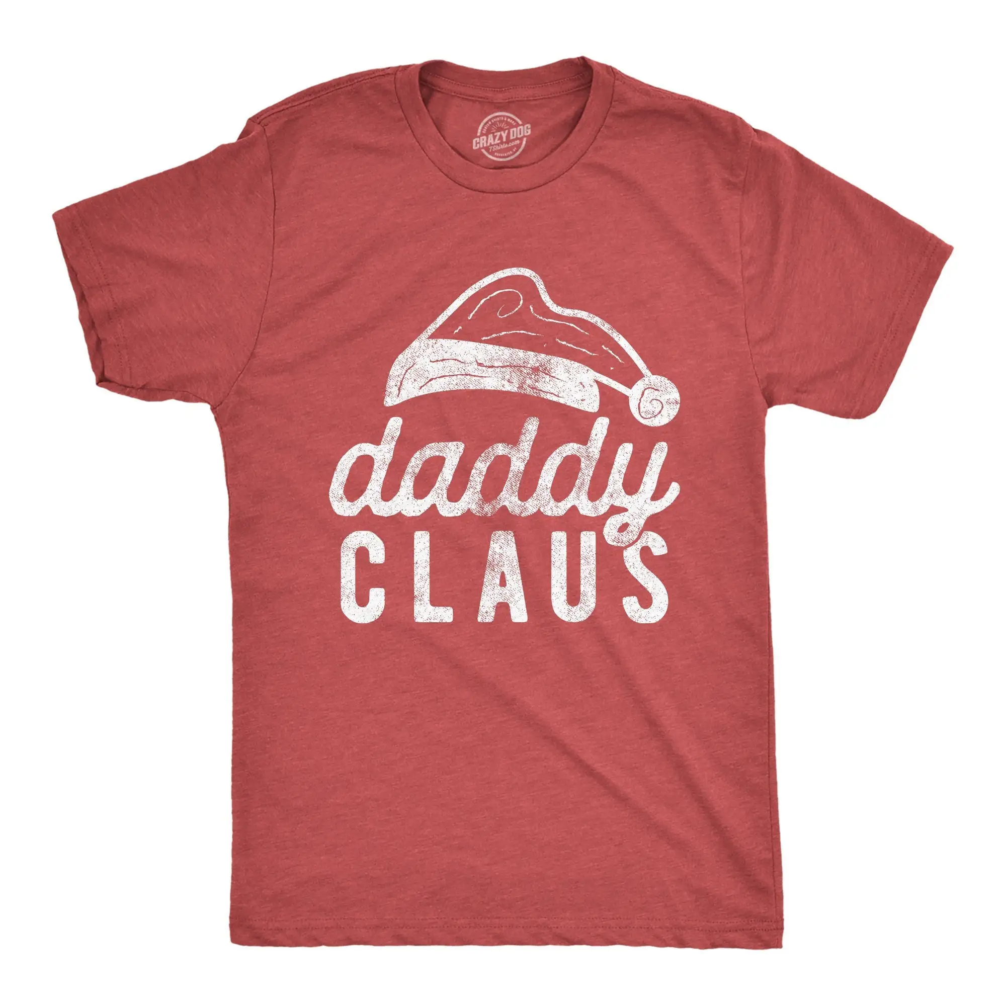 Daddy Claus T Shirt Christmas Dad Red Festive Funny Family Xmas Santa Hat