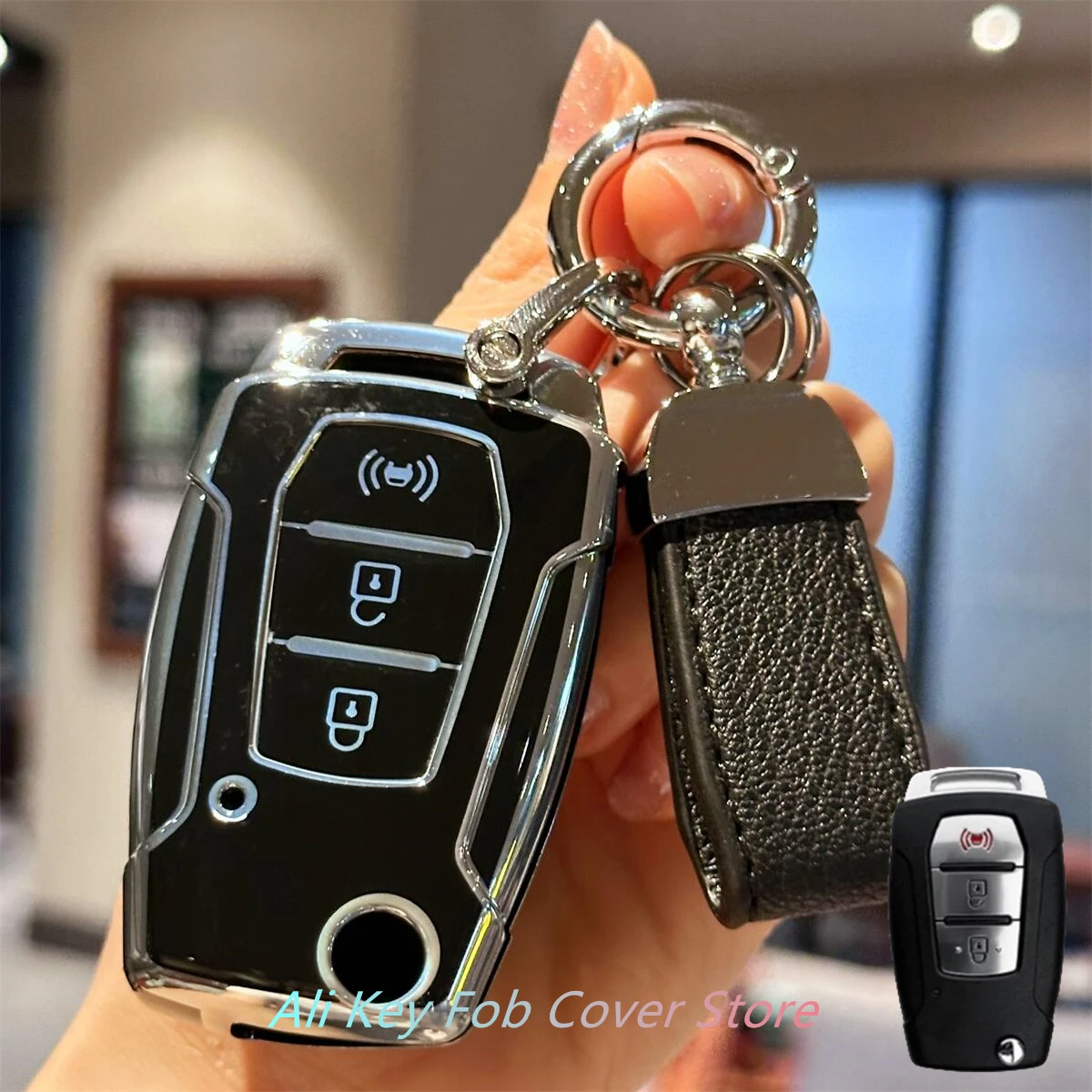 Key Fob Cover Keyring Car Keychain For Korean Ssang Yong Kyron 2 Sanka Actyon Korando Tivoli