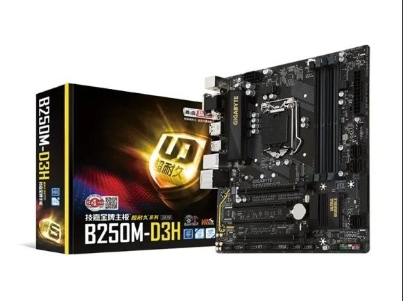 NEW BOX FOR Gigabyte B250M-D3H Motherboard Support 6th Generation 7th Generation CPU