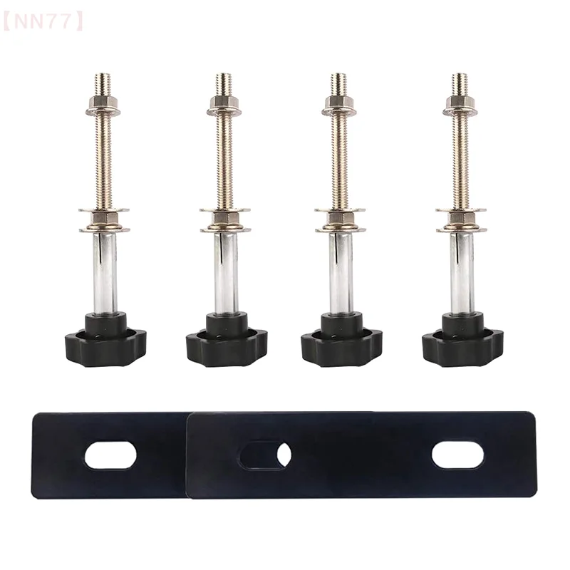 [Auto] Universal Car Mounting Pins Base Plates Kits For Traction Boards Fit For All Recovery Track With 4.72