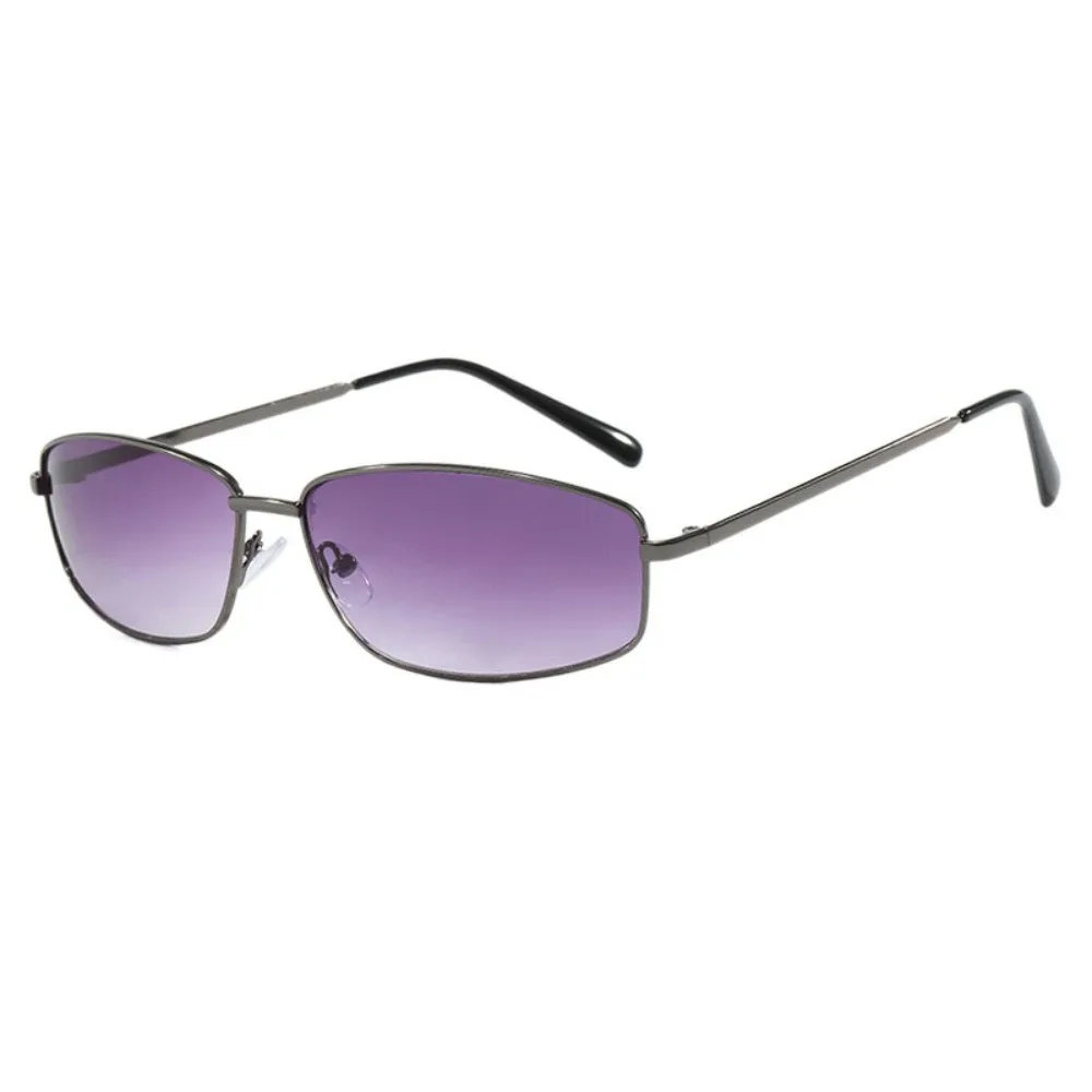 UV Protection Metal Frame Square Sunglasses UV400 Punk Sun Glasses UV Resistant Cycling Glass Y2K Shades Eyewear Photography