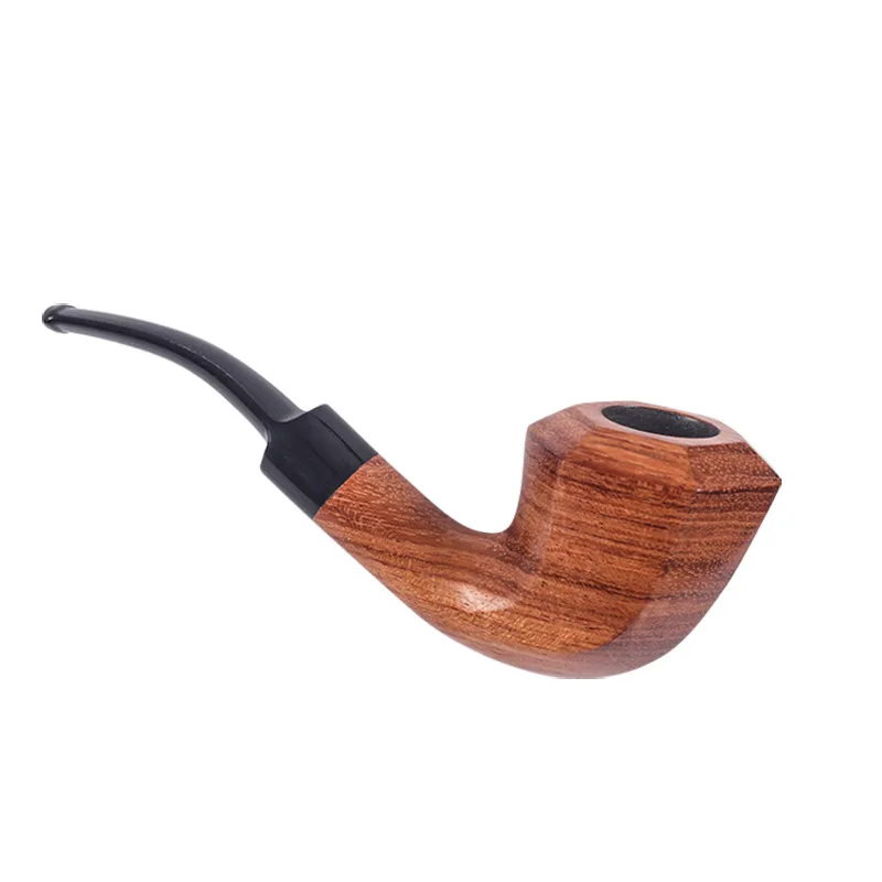New Classic Smoking Pipe Solid Wood Resin Tobacco Pipe Gift Men Gadget