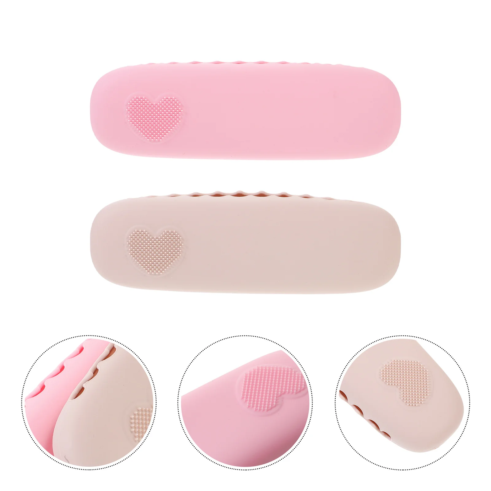 2 個のシリコンブラシバッグポータブルメイクブラシオーガナイザートラベルツール収納ポーチトラベルメイクツールバッグ