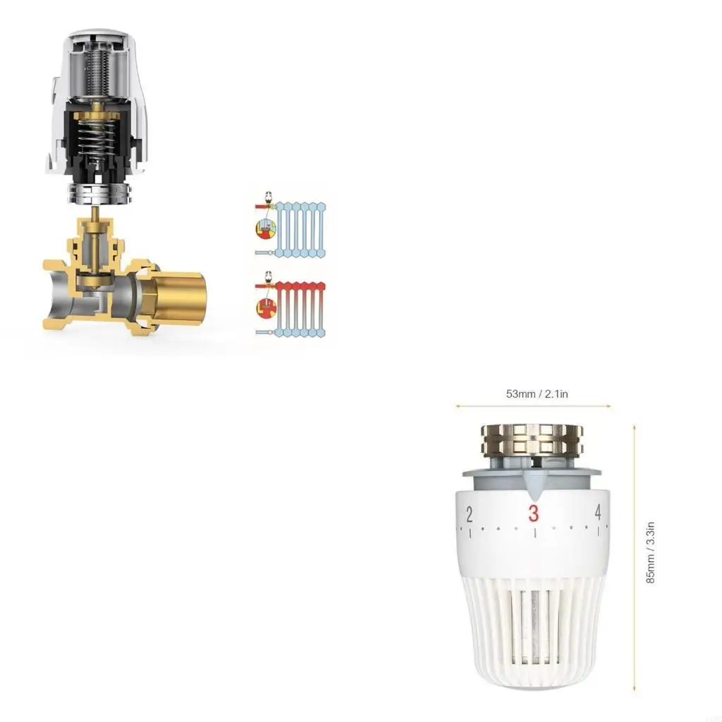 

Straight Type Thermostatic Radiator Regulator Valves Temperature Control Valves