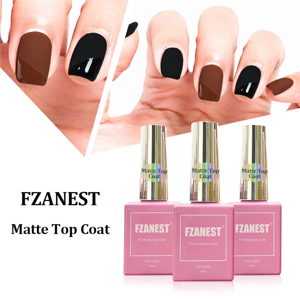 FZANEST-Verhéritage à ongles gel UV, couche de base et de finition, dure plus de 30 jours, 15ml, 256