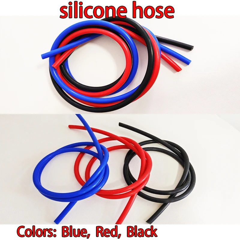 ZK Silicone Hose Tube 3/4mm ID  Flexible Silicone Tubing2mm thick Auto Racing Intercooler Line Pipe Tube for Machinery Equipment