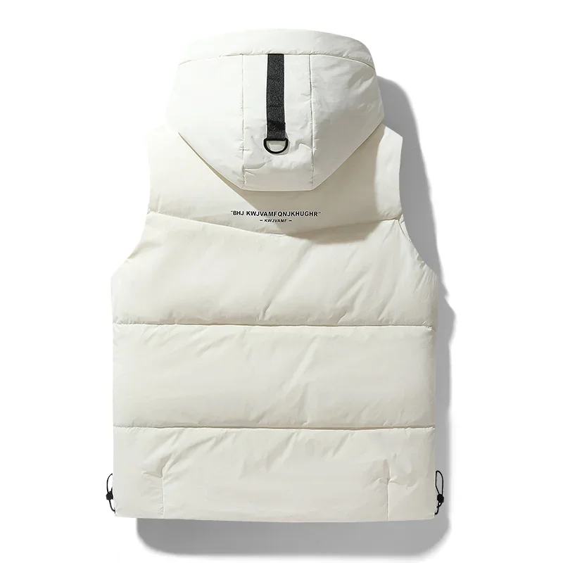 Live broadcast popular hooded  standard down vest can be opened twice warm   outdoor sports vest