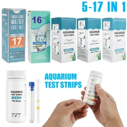 100/200Pcs Aquarium Test Strips Multi-in-1 pH Test Strips Kit Freshwater Saltwater Aquarium Water Test Papers for Pond Fish Tank