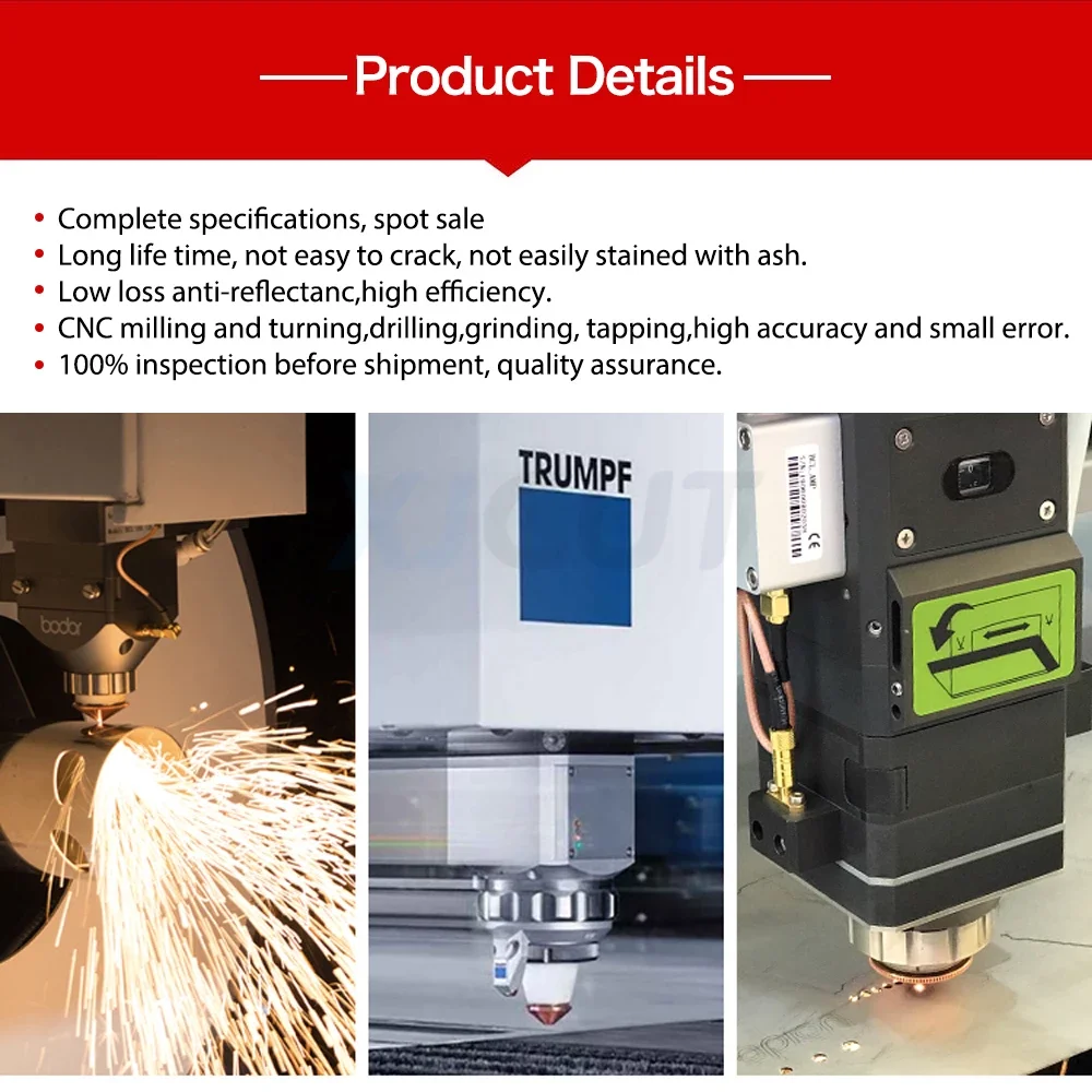 XJCUT Laser Nozzle D28/D32mm Single/Double layer nozzle Caliber 0.8-5.0mm For Raytools WSX Bodor Precitec Co2 Laser Cutting Head