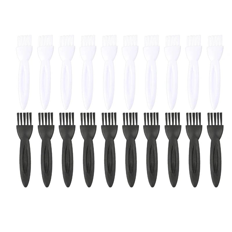 10pcs Mini Plastic Brushes Nylon Bristles Cleaning Computer Keyboard Mobile Phone Window Rail Printer Remove Dust 8.3cm Length