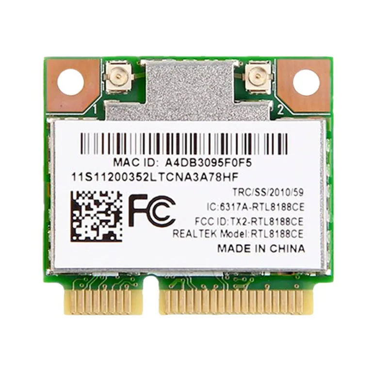 Rtl8188ce Wireless Wlan Wifi Card  150mbps Half Mini Pci-e Pcie For Laptop Network Modem 802.11bgn
