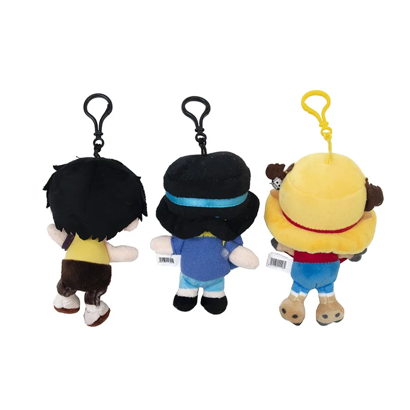 12CM One Piece Tony Tony Chopper Japanese Anime Peripherals Plush Toy Doll Keychain Collectible Car Pendant Furry Key Ring Gifts