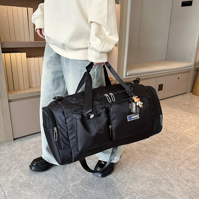 Carry On Travel Bag Large Capacity Weekender Overnight Duffle Bags with Shoe Compartment Sports Gym Bag Fitness Bags for Women