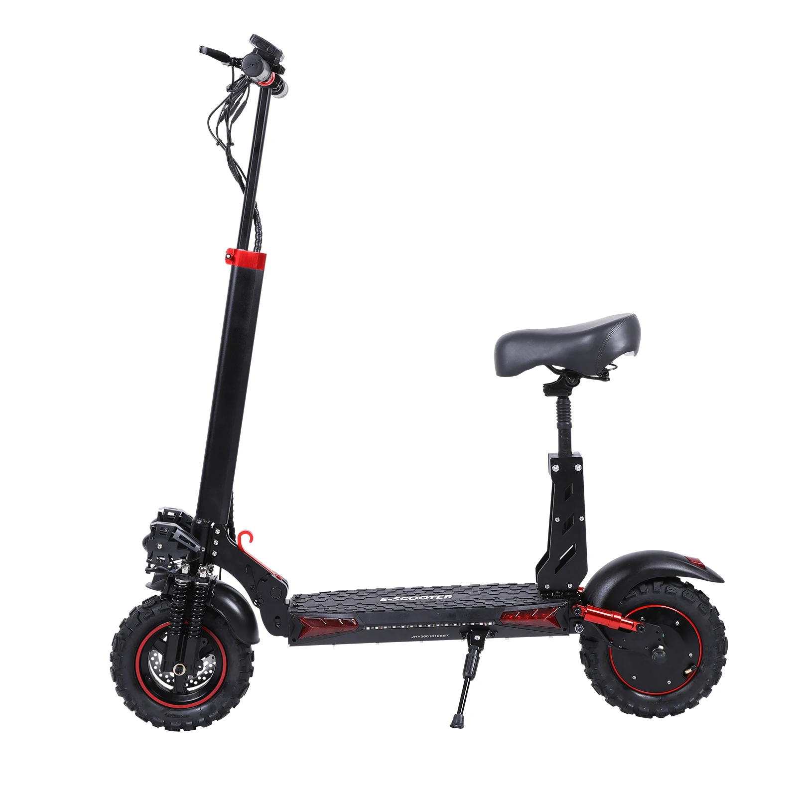 FREEBOY Adult Foldable Off Road Electric Scooter 1200W Motor 48V15.6Ah Battery, 11 Inch All-Terrain Fat Tire E-Scooter with Seat, 34 Miles Max Range, 25° Climbing, Dual Shock Absorption Smart LED Display City Commuter E Scooter