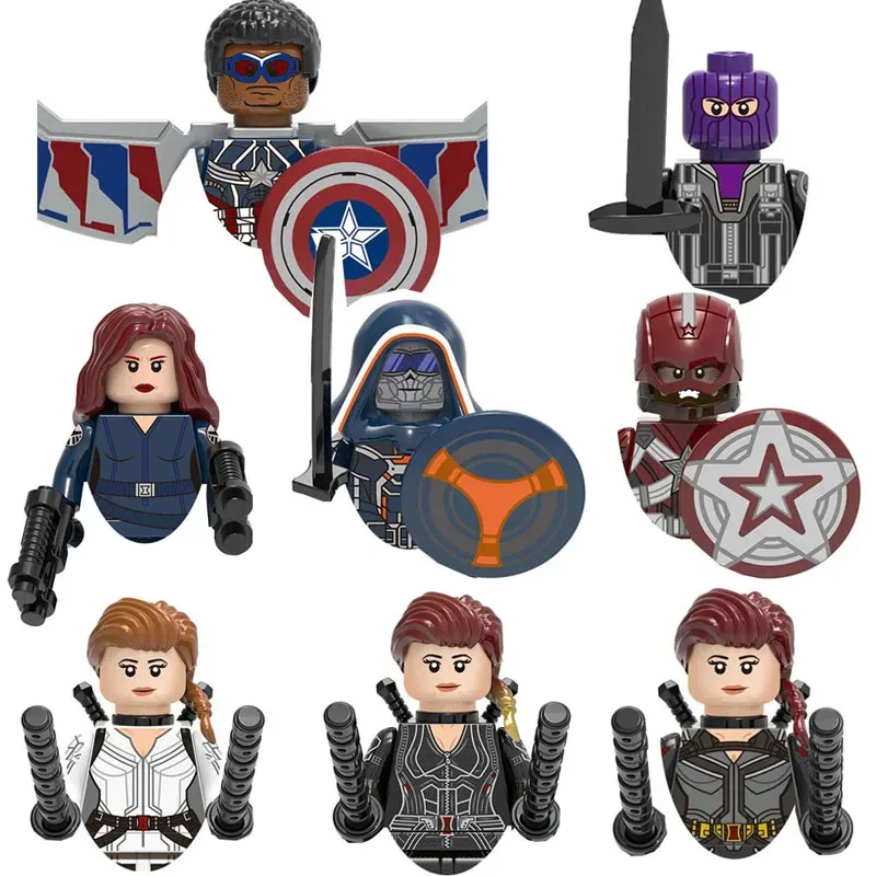 

X0272 XH1381 XH1385 Superhero The Avengers Black Widow Captain America Bricks Cartoon Character Building Blocks Birthday Present