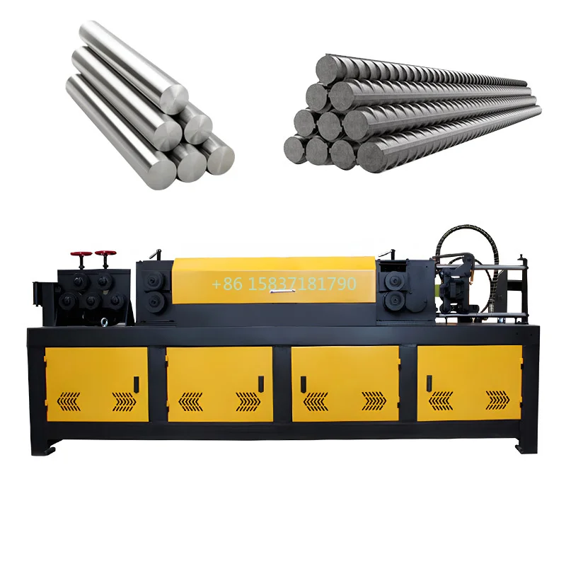 

High Quality Metal Steel Bars Straightening Cutting Machine Construction Steel Screw Steel Angle Iron Shearing and Straightener